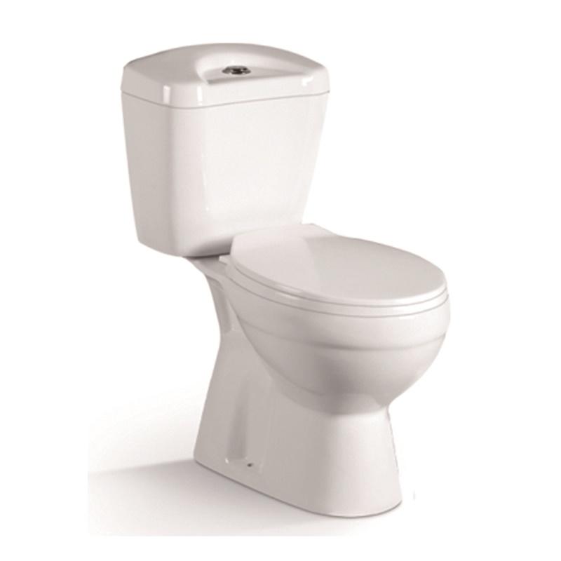 YS22207S 2dílná keramická toaleta, splachovací toaleta s uzavřenou spojkou S-trap;