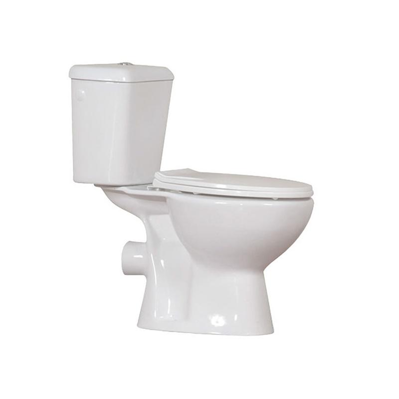 YS22221P 2dílná keramická toaleta, splachovací toaleta s uzavřeným P-trapem;