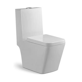 YS22259 Jednodílná keramická toaleta, P-sifon, splachovací;