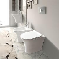 YS22294F Samostatně stojící keramická toaleta, Rimless, splachovací toaleta P-trap;