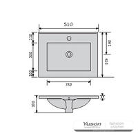 YS27299-50 Keramická skříňka umyvadlo, umyvadlo pod umyvadlo, záchodové umyvadlo;