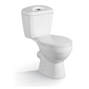 YS22207P 2dílná keramická toaleta, splachovací toaleta s uzavřeným P-trapem;