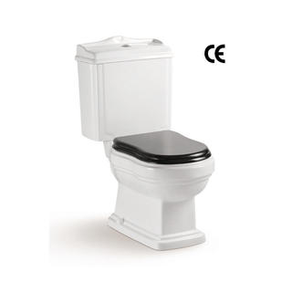 YS22209P Retro design 2dílná keramická toaleta, splachovací toaleta s P-trap;