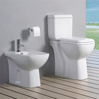 YS22212S Retro design 2dílná keramická toaleta, splachovací toaleta s P-trap;