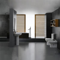YS22215P 2dílná keramická toaleta, splachovací toaleta s uzavřeným P-trapem;