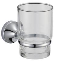 16484 Koupelnové doplňky, držák pohárků, zinek/mosaz/SUS držák pohárků a skleněný pohár;