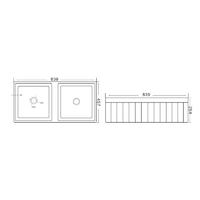 YS27410-84D Keramický kuchyňský dřez, bílý keramický dřez s jednou mísou pod montáž;